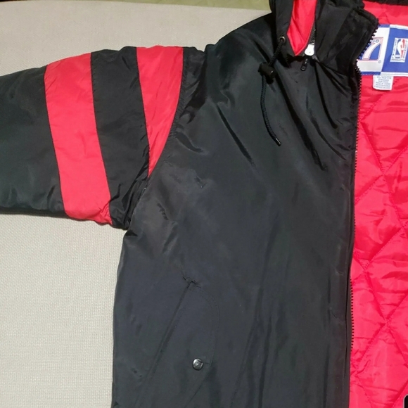 Chicago Bulls NBA Logo 7Full Zip Hooded Men's Size XL Jacket NWT VTG - Picture 10 of 11